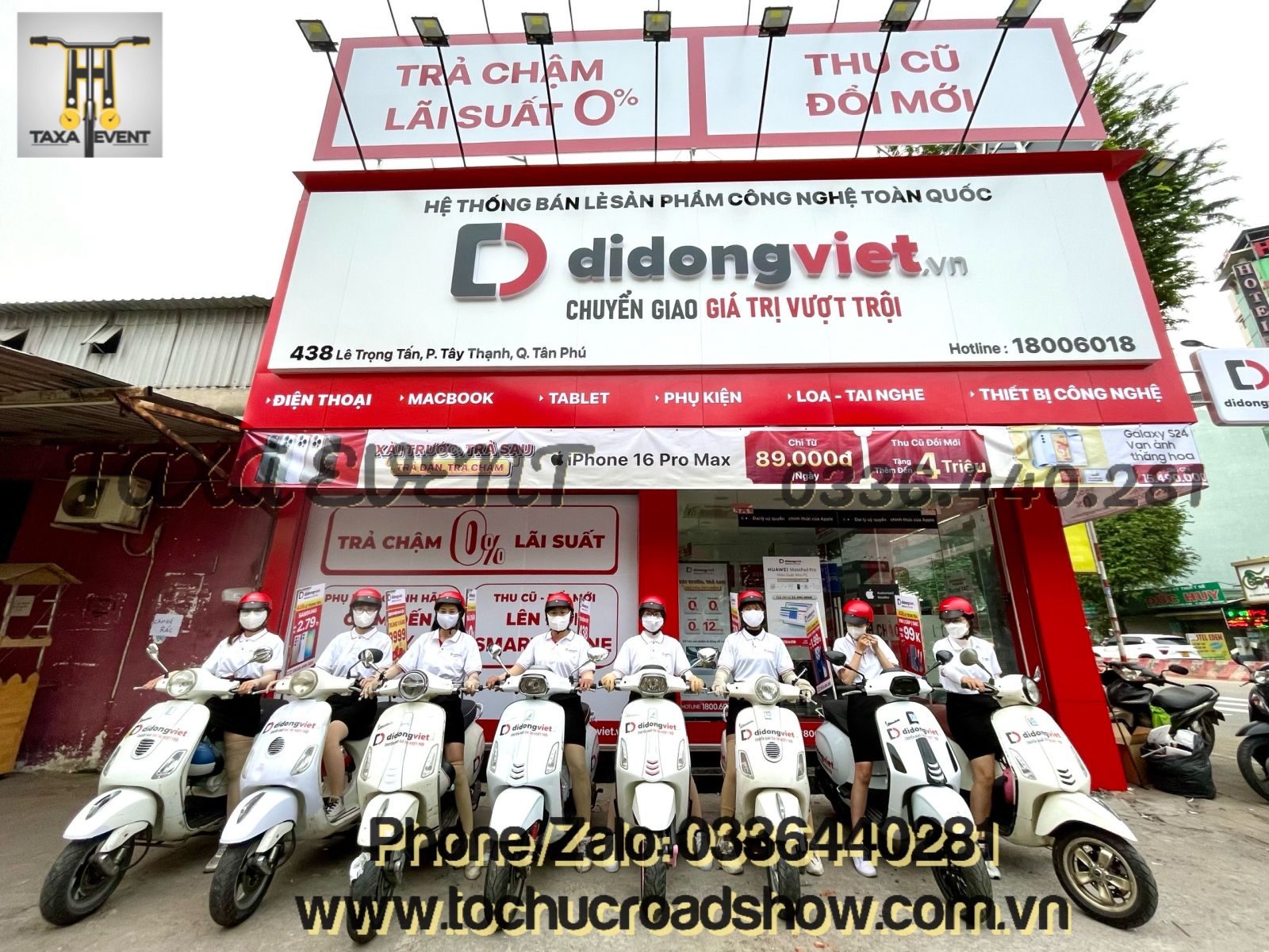 Roadshow xe máy Vespa 