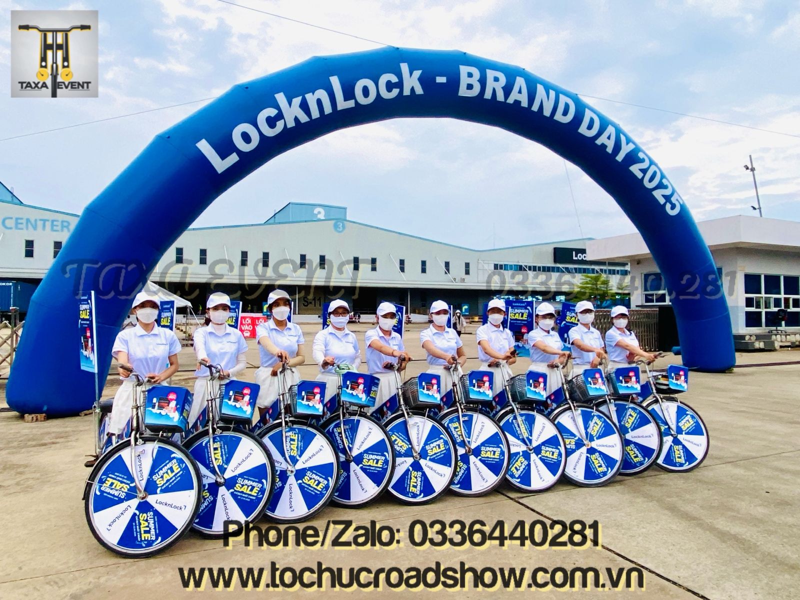 roadshow xe đạp LocknLock tại khu công nghiệp Long Hậu